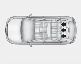 Hyundai Accent rear seat head restraints installed in all rear seating positions