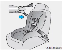 Hyundai Accent seat belt retractor ratcheting as the belt retracts in automatic locking mode