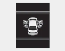 Hyundai Accent LCD message showing door, hood, or trunk open status