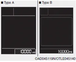 Hyundai Accent odometer displaying total distance traveled