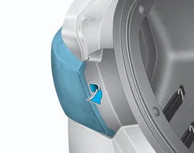 Hyundai Accent rear combination lamp removal from vehicle body