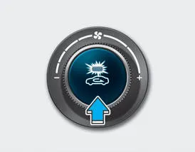 Hyundai Accent air intake control button (fresh air/recirculation)