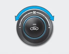 Hyundai Accent fan speed control knob