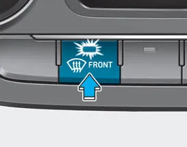 Hyundai Accent defrost airflow icon
