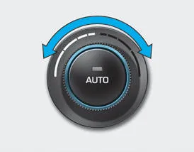 Hyundai Accent temperature control knob