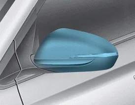 Hyundai Accent side view mirrors overview showing mirror locations and adjustment points
