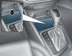 Hyundai Accent multi box storage area inside the cabin