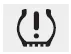 Hyundai Accent low tire pressure telltale icon on the instrument cluster