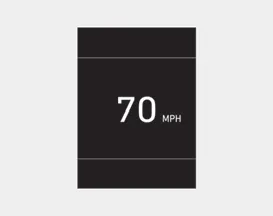 Hyundai Accent Type B digital speedometer screen