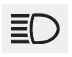 Hyundai Accent high beam indicator light symbol on instrument cluster